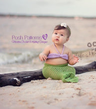 Load image into Gallery viewer, crochet pattern mermaid tail