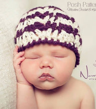 Load image into Gallery viewer, crochet ripple hat pattern