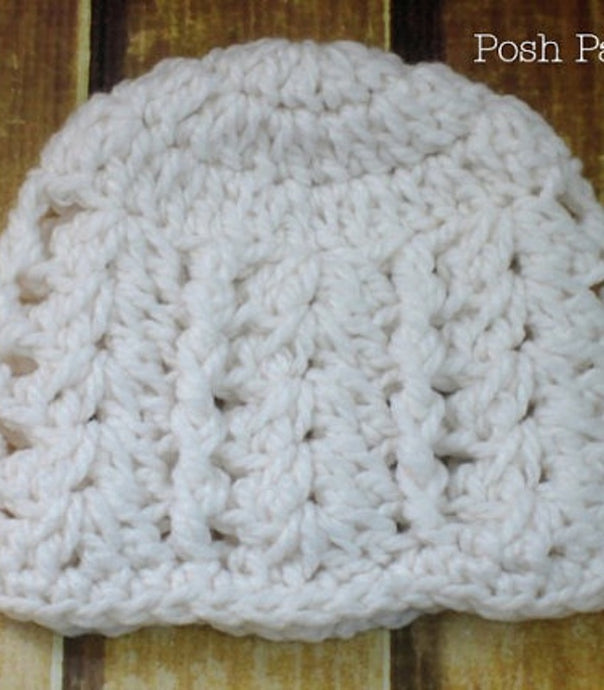 chunky lace hat crochet pattern