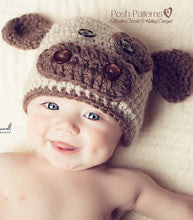 Load image into Gallery viewer, crochet cow hat pattern
