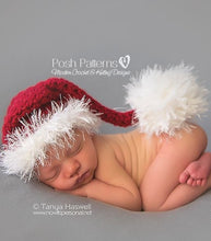 Load image into Gallery viewer, crochet pattern santa hat