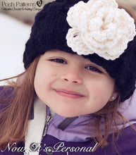 Load image into Gallery viewer, knitting pattern headband and flower