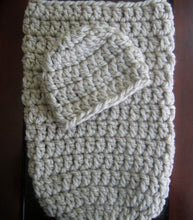 Load image into Gallery viewer, crochet pattern cocoon and hat