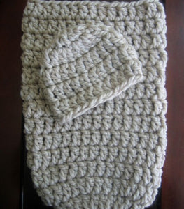 crochet pattern cocoon and hat