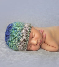 Load image into Gallery viewer, knitting pattern ribbed beanie hat