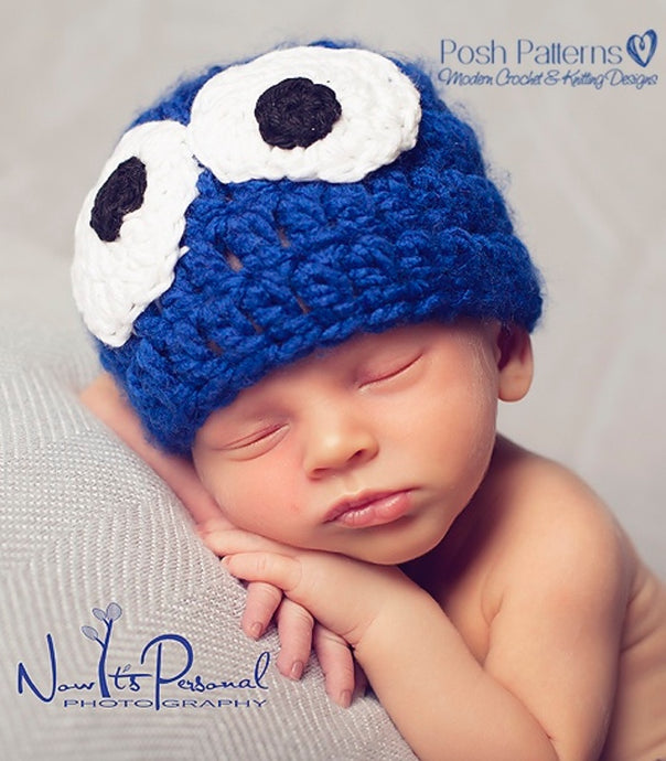 crochet pattern baby monster hat