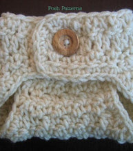 Load image into Gallery viewer, crochet diaper cover pattern