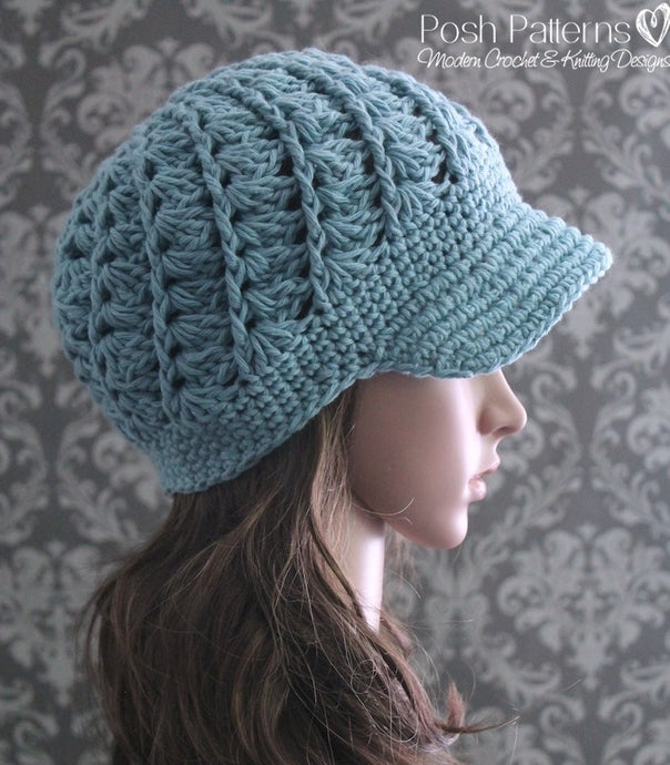 crochet newsboy hat pattern