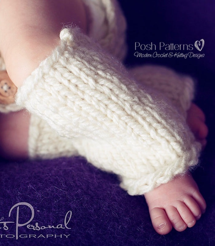 knitting patter baby leg warmers