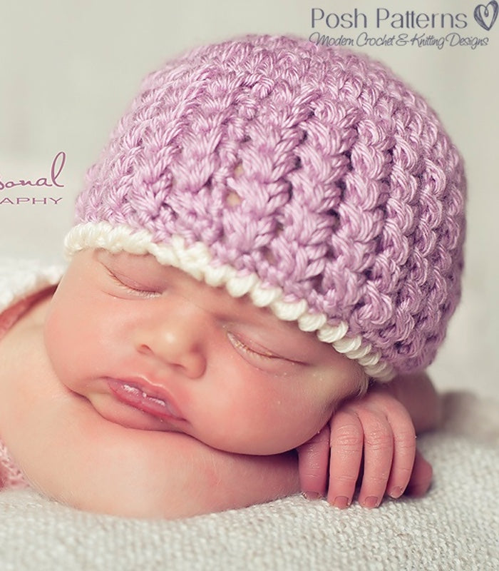 Crochet Pattern - Elegant Cluster Crochet Hat Pattern – Posh Patterns