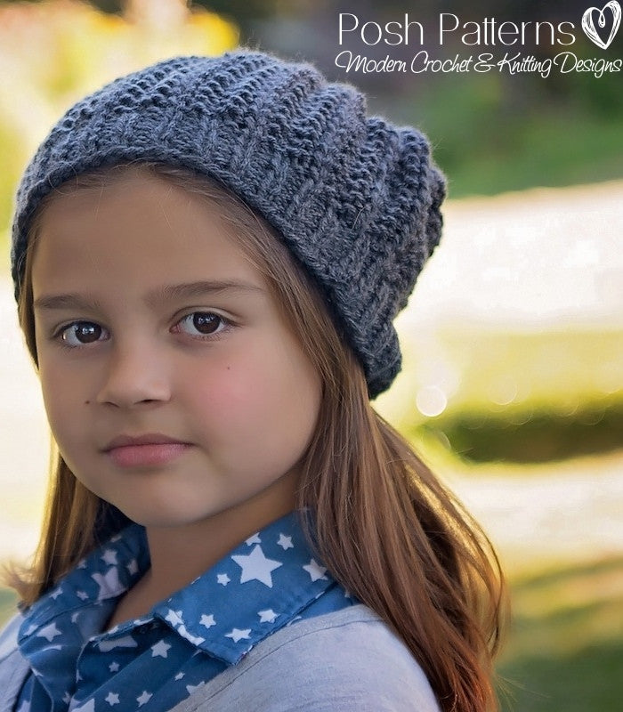 Girls knitted online hat pattern