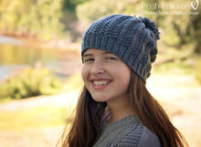 Load image into Gallery viewer, slouchy hat knitting pattern