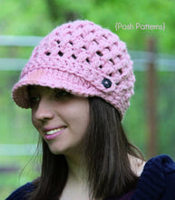 Load image into Gallery viewer, crochet pattern cross stitch hat