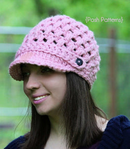 crochet pattern cross stitch hat