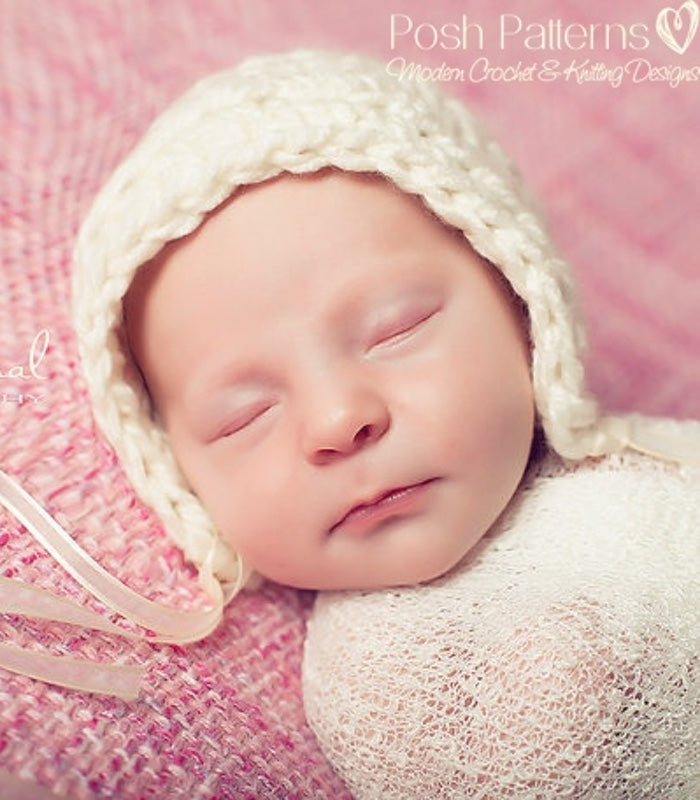 easy crochet bonnet pattern