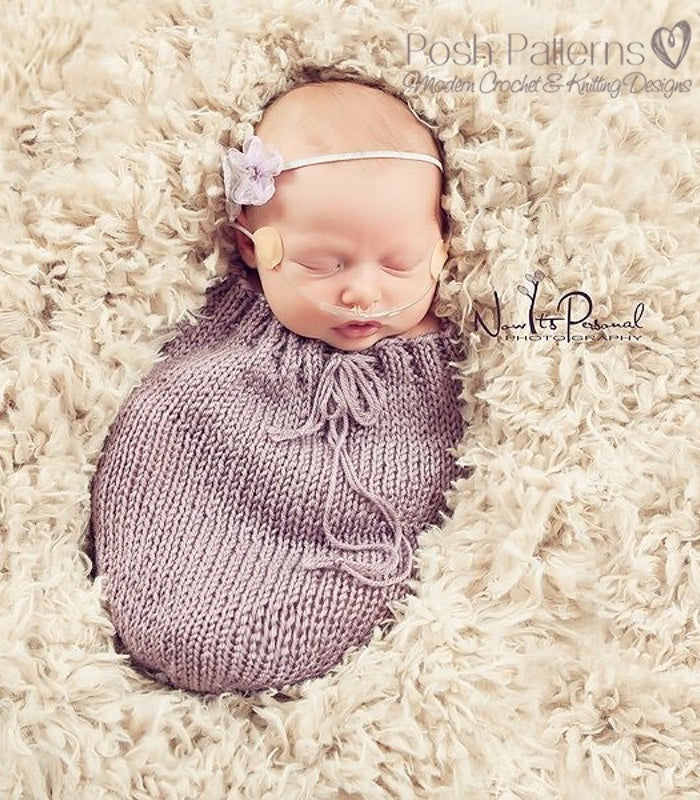 knit swaddle sack pattern