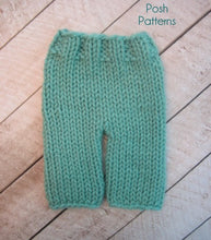 Load image into Gallery viewer, knitting pattern chunky baby pants