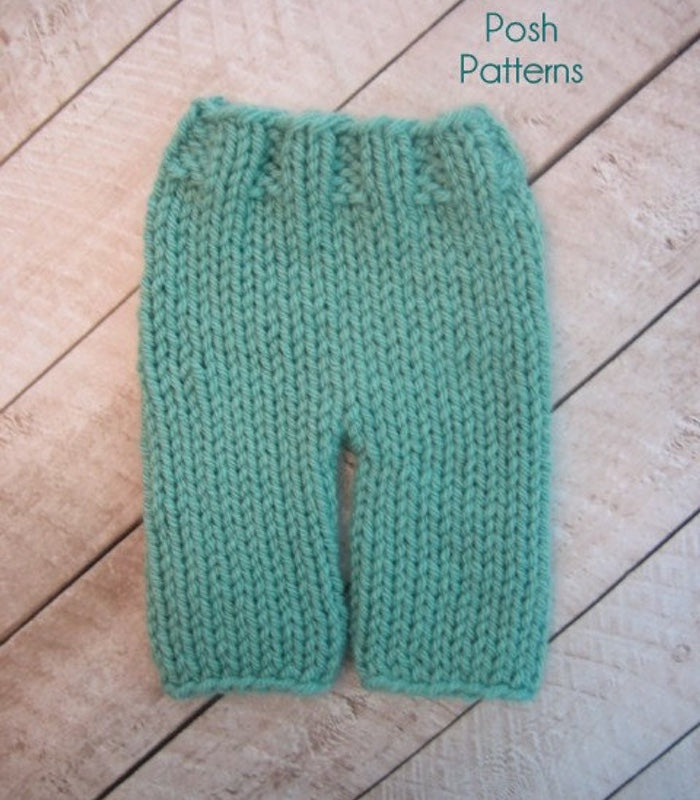 knitting pattern chunky baby pants