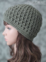 Load image into Gallery viewer, crochet textured beanie pattern