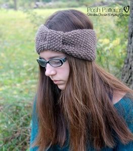 knitting pattern seed stitch headband