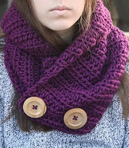 button cowl crochet pattern