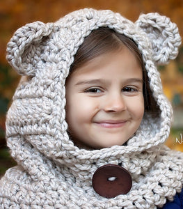 crochet pattern bear hood