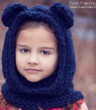 Load image into Gallery viewer, bear hood knitting pattern