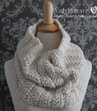 Load image into Gallery viewer, chunky crochet cowl pattern