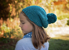 Load image into Gallery viewer, slouchy hat knitting pattern