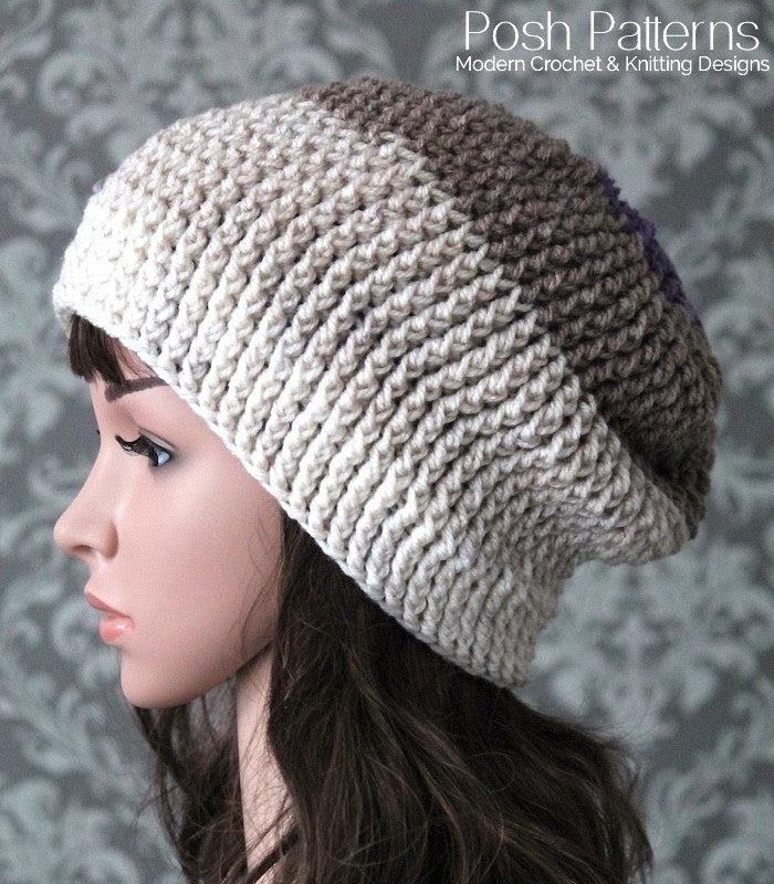 Elegant Ribbed Crochet Hat Pattern – Posh Patterns