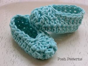 Crochet Pattern - Baby Booties Pattern - Crochet Slipper Pattern