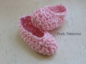 Crochet Pattern - Baby Booties Pattern - Crochet Slipper Pattern