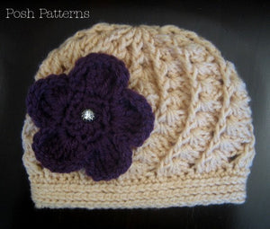 girls crochet hat pattern