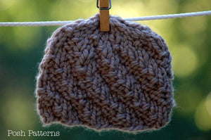 spiral hat knitting pattern