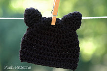 Load image into Gallery viewer, crochet kitty cat hat pattern