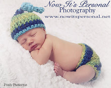 Load image into Gallery viewer, Crochet PATTERN - Top Knot Baby Hat Pattern