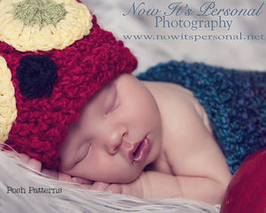 Crochet Pattern - Crochet Caterpillar Hat and Cocoon Pattern