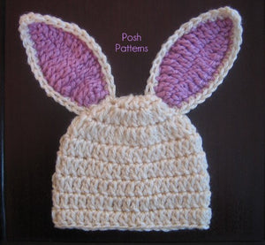 easter bunny hat crochet pattern