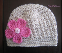 Load image into Gallery viewer, crochet beanie pattern