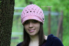 Load image into Gallery viewer, womens crochet hat pattern