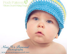 Load image into Gallery viewer, crochet newsboy hat pattern