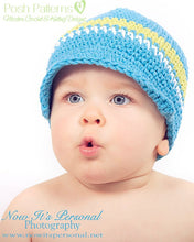 Load image into Gallery viewer, visor beanie crochet pattern
