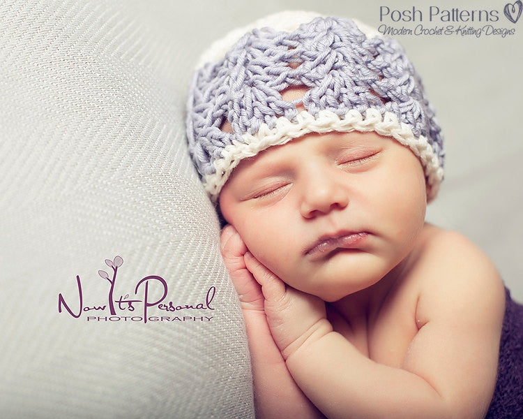 Crochet PATTERN - Crochet Lacy Hat Pattern – Posh Patterns