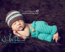 Load image into Gallery viewer, crochet pattern hat and pants