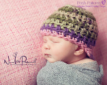 Load image into Gallery viewer, visor beanie crochet pattern