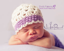 Load image into Gallery viewer, girls hat crochet pattern