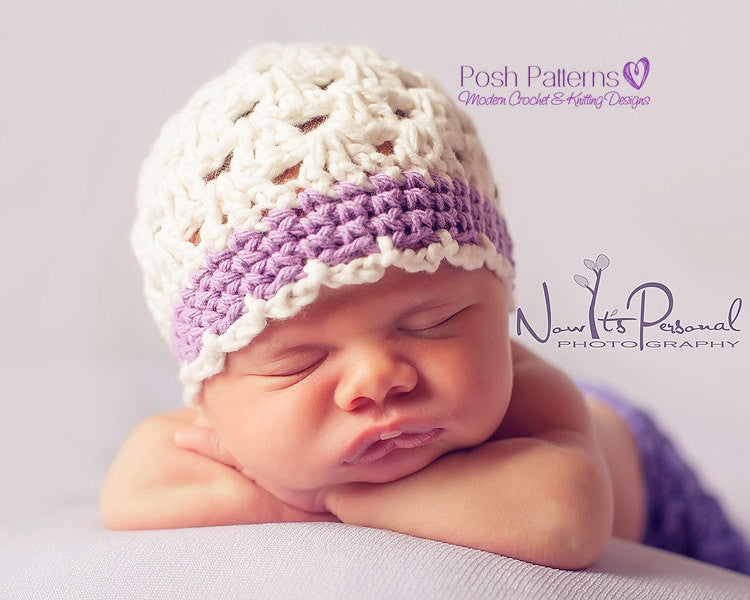 Crochet PATTERN - Shell Stitch Crochet Hat Pattern – Posh Patterns