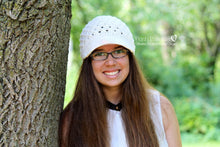 Load image into Gallery viewer, newsboy hat crochet pattern