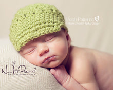 Load image into Gallery viewer, visor beanie crochet pattern