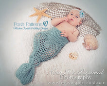Load image into Gallery viewer, mermaid tail crochet pattern